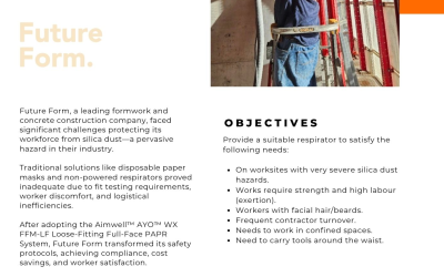 Case Study: Future Form Enhances Worker Safety and Efficiency with AYO WX Loose-Fitting PAPR Systems